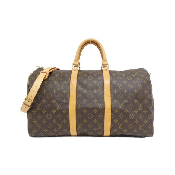 LOUIS VUITTON Brown Monogram Keepall Bandouliere 50 Boston Bag - Picture 1 of 9